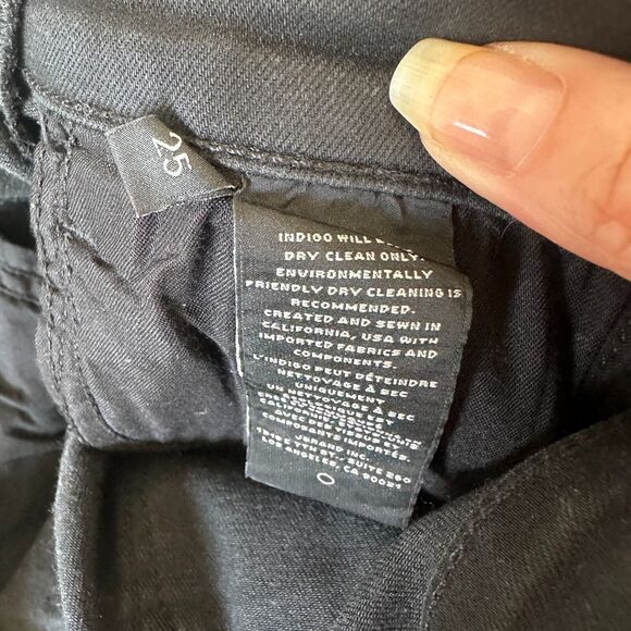 J Brand Steph Shep Charcoal Black High-Rise Laced Up Skinny Jean Vendetta 25 - Picture 12 of 16